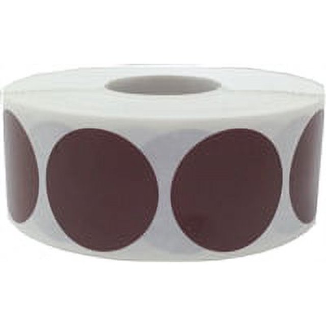 Autocollants Ronds Marron 1 Pouces Pouce Rond Lot de 500