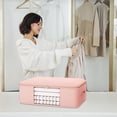 thumbnail image 2 of AZXY Clothes Storage Containers Clearance,Blanket Organizers and Storage,Closet Organizer Bins Under Bed,Stackable Clear Heavy Duty Large Blanket Bags with Zipper, 2 of 7