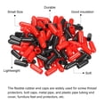 thumbnail image 4 of Unique Bargains 100pcs Rubber End Caps Cover Assortment 3/16 inch Screw Thread Protector for Screw Bolt Black Red, 4 of 5