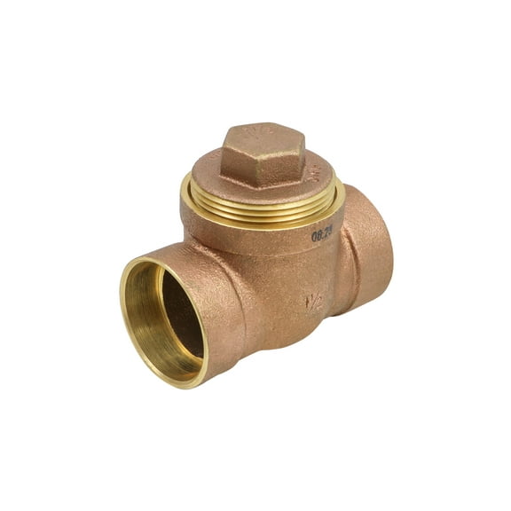 Cast Brass DWV Dandy Cleanout Tee with Plug 1-1/2" C for Drain, Waste and Vents