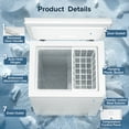 thumbnail image 6 of LHRIVER Mini Freezer Chest 3.5 cu ft, Deep Freezer & Side Handle, Compact Freezer with 7 Gear Adjustable Temperature, Removable Storage Basket, White, 6 of 9