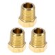thumbnail image 1 of Accesorios de tubería de latón Unique Bargains 1/4"NPT Tapón de cabeza hexagonal 3 Pcs, 1 of 7