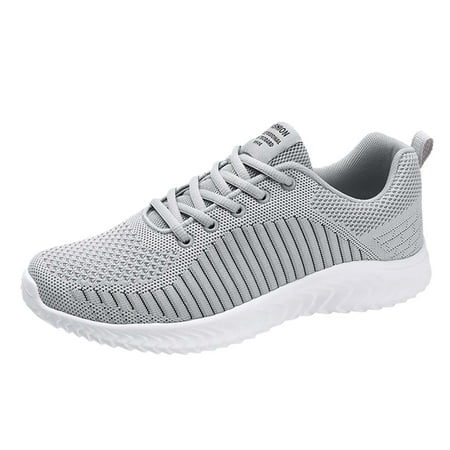

gvdentm All Sneakers Men Size 12 Men Shoes Summer Large Size Lightweight Lace Up Mesh Outdoor Non Slip Casual Running