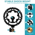 thumbnail image 2 of Micrófono Shock Mount Blue Yeti con soporte en forma de brazo, color negro, 2 of 7