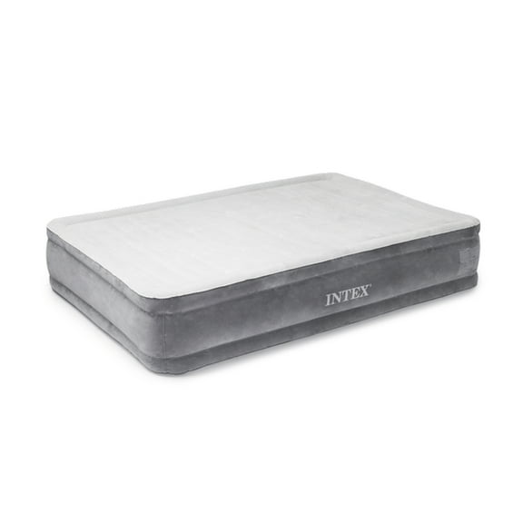 Intex Dura Beam Plus Series Mid Rise Airbed with Built-In Electric Pump, Full