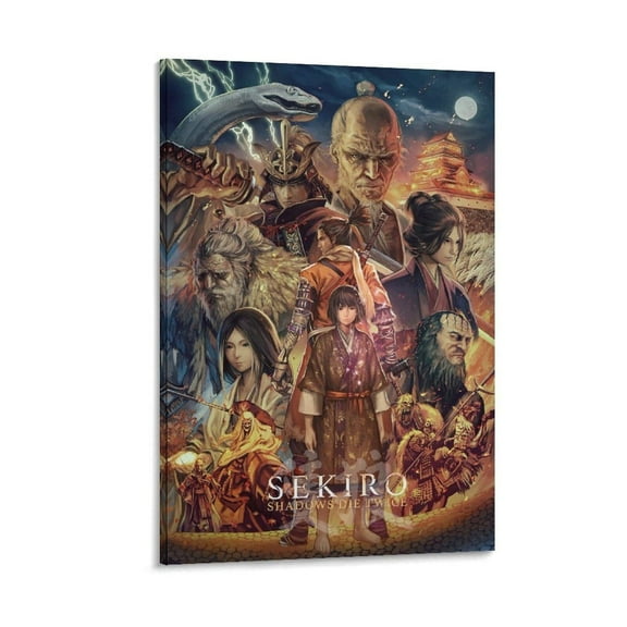 Sekiro Shadows Die Twice Poster Canvas Wall Art Posters For Room Aesthetic And DecorCanvas Painting Posters And Prints Wall Art for Living Room Bedroom Decor