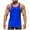Blue, variant on Lmnyox Men's Workout Tank Tops Cotton Sleeveless Stretchy Training Muscle Tee Quick Dry Athletic Shirts