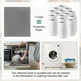 thumbnail image 5 of Uxcell 10-Pack Swedish Dishcloths for Kitchen, 7"x8" Wood Pulp Cellulose Reusable Paper Towels Washable Non-Scratch Rags [Dark Gray], 5 of 6