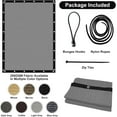 thumbnail image 5 of Shade&Beyond 4'X6'Sun Shade Cloth, 90% Pergola Shade Cover Canopy with Grommets, Sun Screen Fabric Tarp for Patio, Outdoor, Garden, Backyard,Light Gray, 5 of 7