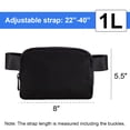 thumbnail image 3 of Paquete de cintura Fanny Pack Riñonera Riñonera Bandolera con correa ajustable para hombres y mujeres Entrenamiento al aire libre Ciclismo Senderismo Correr Viajar, 3 of 6