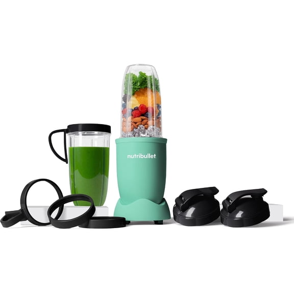 Nutribullet Pro 900W Personal Blender, 13-Piece Set, Matte Mint Green