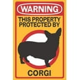 thumbnail image 1 of Corgi, Warning (12x18 Wall Art Poster, Room Decor), 1 of 3