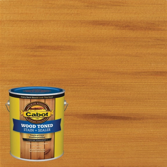 Cabot Creamery Exterior Stain Cedar Toned Flat - Oil-Based, Liquid - 1 Gal Brown — Exterior Wood Surfaces, UV-Resistant Formula
