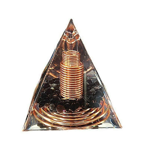 6cm Crystal Gravel Spiral Pyramid Spiral Coil Pyramid Handmade Home Furnishing Crafts Spiral Copper