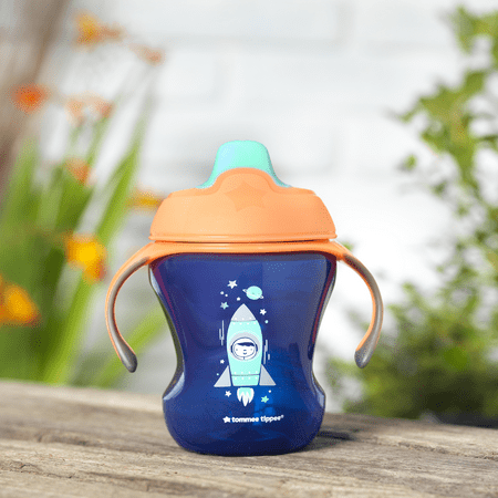 Tommee Tippee Infant Trainer Sippee Cup with Removable Handles | Spill-Proof, BPA-Free – 7+ months, 8oz, 2 Count