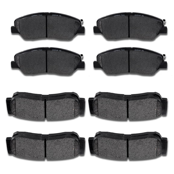 ECCPP 8PCS Ceramic Disc Brake Pads Kit Fits 2007-2009 for Hyundai for Santa Fe 2.7L 2007-2009 for Hyundai for Santa Fe 3.3L Front and Rear