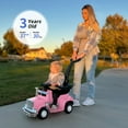 thumbnail image 3 of Outfunny Toddler Ride on Toys, 3 in 1 Push Car for Toddlers Aged 1-3 with Handle, Pink, 3 of 9