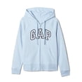thumbnail image 3 of Sudadera con Capucha y Cierre Completo con Logo para Mujer GAP, Azul Claro, Talla M, 3 of 3