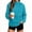 Blue, variant on Women's Quarter Zip Pullover Windbreaker Lightweight Waterproof Breathable Drawstring Hem Long Sleeve Outdoor Rain Jacket for Spring Fall Hiking XXL