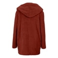 thumbnail image 4 of Versatile Reversible Hooded Jacket for Everyday Wear Lightweight Cozy Open Front Cardigan Outerwear for Spring and Fall Women's Bomber Jacket Casual Coat, 4 of 5