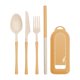 thumbnail image 2 of Wheats Straw Tableware Set Student Outdoor Portable Knife Fork Spoon Straw Tableware Camping Portable Tableware, 2 of 6