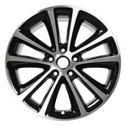 Remanufactured Machined and Painted Gloss Black Aluminum Wheel 18 x 8 23254737 fits 2012-2017 Buick Verano