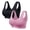 Black+Pink, variant on A AGROSTE 2 Pack Sports Bra for Women Seamless Wirefree Low Support Workout Bras Comfort Sleep Bra with Removable Pads