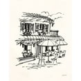 thumbnail image 2 of Tavoletti, Anne 26x32 White Modern Wood Framed Museum Art Print Titled - Cafe Sketch I Cream, 2 of 4