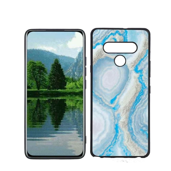 Blue-Marble-60 Phone Case, Degined for LG Stylo 6 Case Men Women, Flexible Silicone Shockproof Case for LG Stylo 6