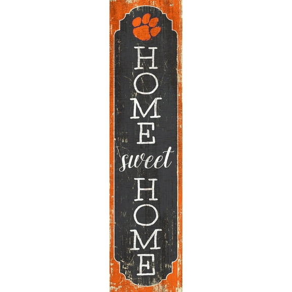 Clemson Tigers 24" Home Sweet Home Leaner Sign