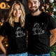 thumbnail image 4 of Camisetas gráficas vintage de manga corta con diseño de muñeco de nieve navideño para hombre, 4 of 8