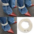 thumbnail image 2 of RUISINERY Adjustable Imitation Pearls Bead Anklet Elegant Foot Chain Pants Chain Beaded Jewelry for Casual And Party Wear, 2 of 7
