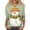 Green, variant on WTOBBY Women's Casual Round Neck Christmas Print 3/4 Sleeve T-Shirt, Ladies Holiday Season Top with Seasonal Design, Comfortable Blouse for Daily Fashion Wear,Sky Blue 3XL