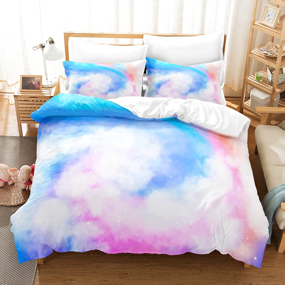 Dream girl series quilt cover set Dream cloud threepiece digital 3d