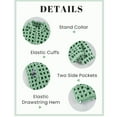 thumbnail image 4 of PUWEI Women's Sherpa Checkered Fleece Jacket Long Sleeve Coat Warm Zip Up Plaid Outwear with Pocket, 4 of 7