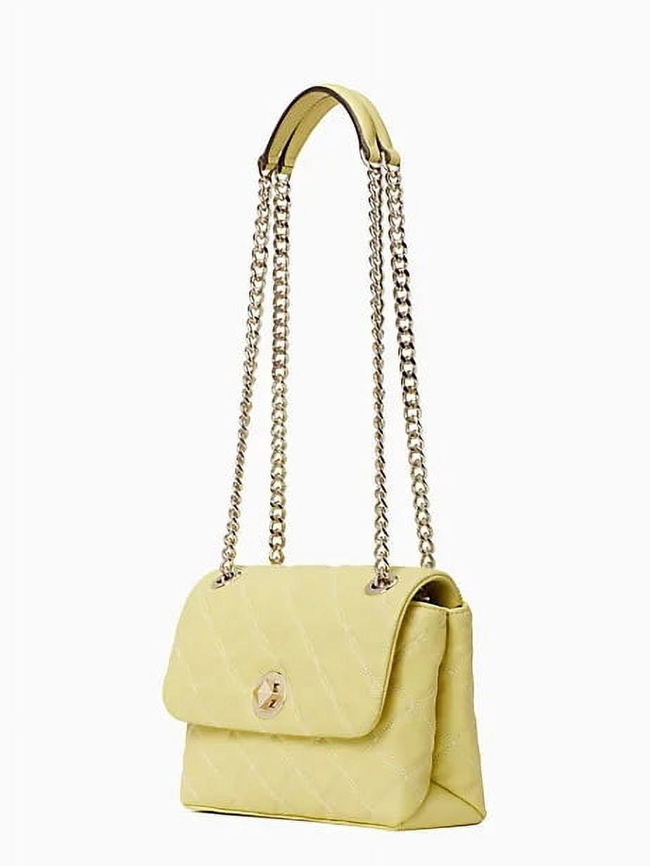 Kate Spade New York Women's Natalia Small Flap Quilted Convertible Crossbody Bag (Frosty Lime)