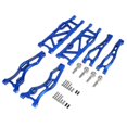 thumbnail image 1 of Juego de brazos de suspensión delantera y trasera de metal de 6 piezas para Arrma, azul, 1 of 5