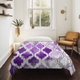 thumbnail image 4 of Purple Morocco Tapestry for Bedroom Wall Hanging Tapestry, Rustic Country Smear Street Mottled Art Ceiling Backdrop Tapestries Poster Blanket Wall Decor for Teens Room Living Room Dorm 51" x 59", 4 of 8