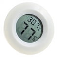 thumbnail image 4 of Mini LCD Digital Thermometer Hygrometer Round Temperature and Humidity Tester Sensor Probe for Freezer 10 Pcs,10 x Round electronic thermometer and hygrometer,White, 4 of 6