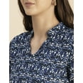 thumbnail image 5 of Moomaya Long Sleeve Band Collar Printed Top - Women's Stylish Georgette Top, 5 of 9