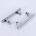 thumbnail image 1 of Manija de puerta corredera de 2 piezas Manija de puerta cepillada de acero inoxidable para muebles Accesorios para cabina de ducha Hardware Manijas resistentes para decoración del hogar, 1 of 5