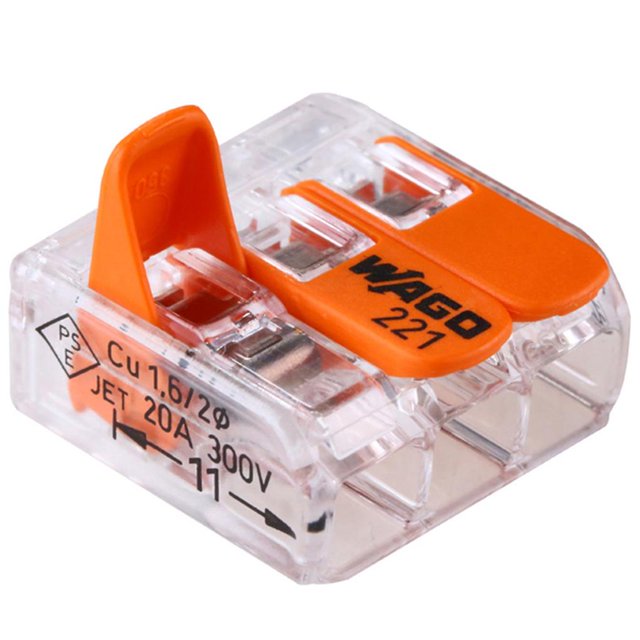 ruzhgo 50pcs/set Terminals 221 Series Connecting Terminals Box Terminals No.1