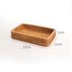thumbnail image 4 of 5 cestas de almacenamiento tejidas a mano, bandeja de ratán, cestas de mimbre, caja de exhibición para pan, fruta, comida, desayuno, decoración del hogar, C, 4 of 4
