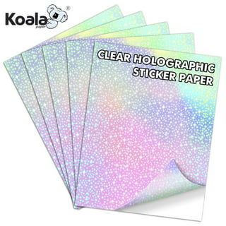 Holographic Laminate Sheets, Easy To Use Widely Used Cold Laminate Sheet  50Pcs Bright Colors for Paper (Type 2)