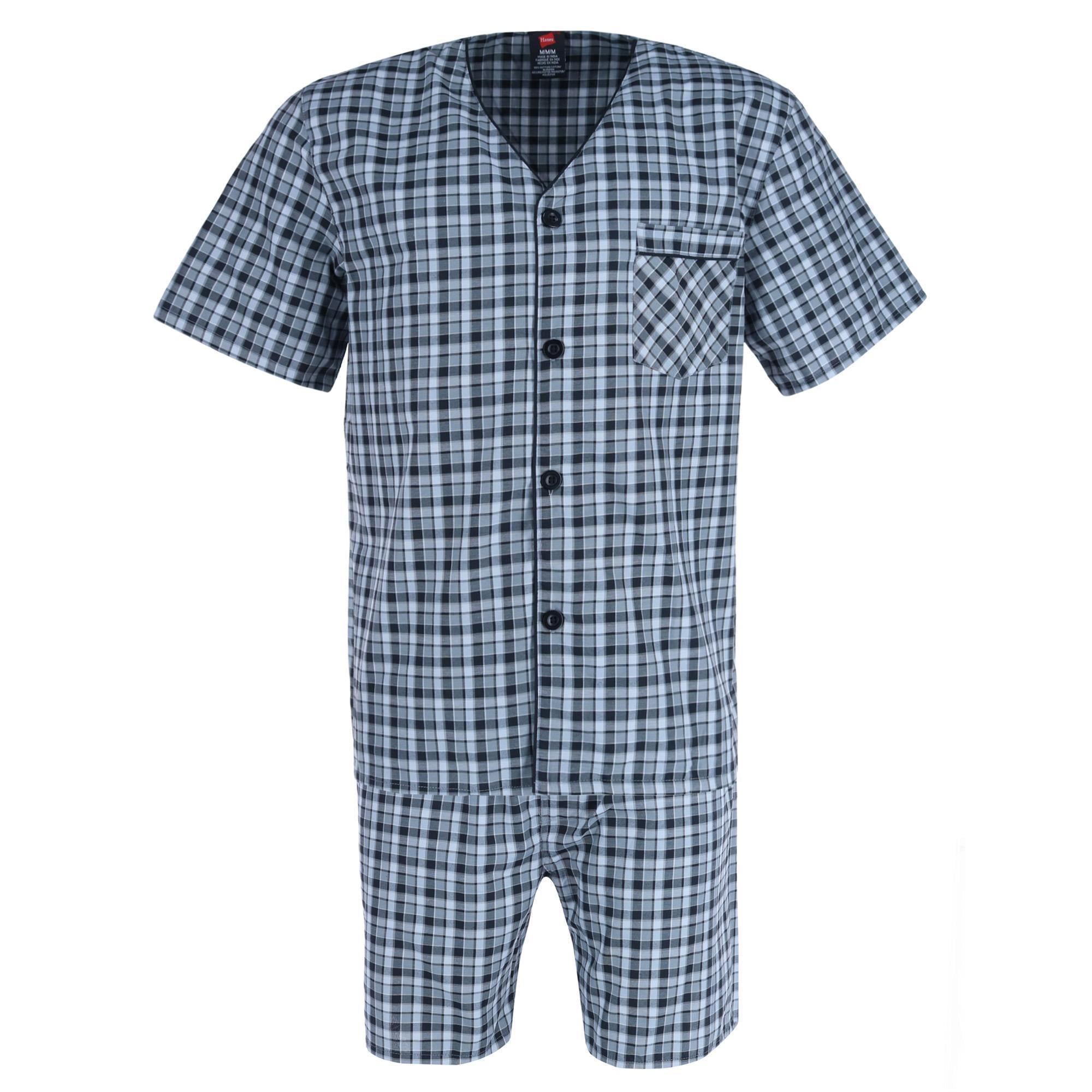 Hanes Men s Short Sleeve Short Leg Pajama Set