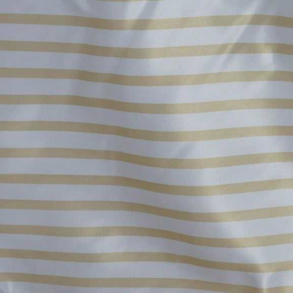 Efavormart 90x156" Stripe Wholesale SATIN Rectangle Banquet Table Cover Wedding Party Shinny Satin Tablecloth - White/Champagne