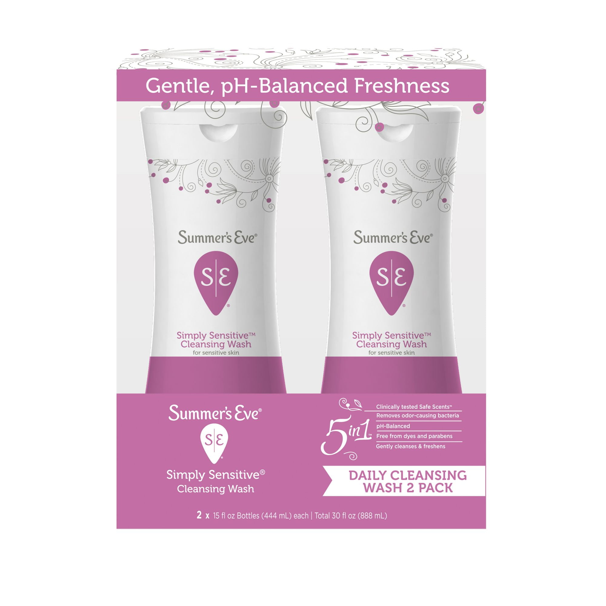 Product Of Summers Eve Simply Sensitive Feminine Cleansing Wash 2 pk