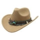 thumbnail image 1 of Sombrero de vaquero occidental hueco de lana para niños Sonducket Bronceado suave, 1 of 6