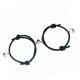 thumbnail image 5 of 2 uds pulsera de pareja hebilla de corazón imán poliéster atractivo decorativo 8x8cm pulsera negra para Unisex, 5 of 10