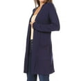 thumbnail image 3 of Women's Casual Long Sleeve Open Front Cardigan with Side Pockets, 3 of 4